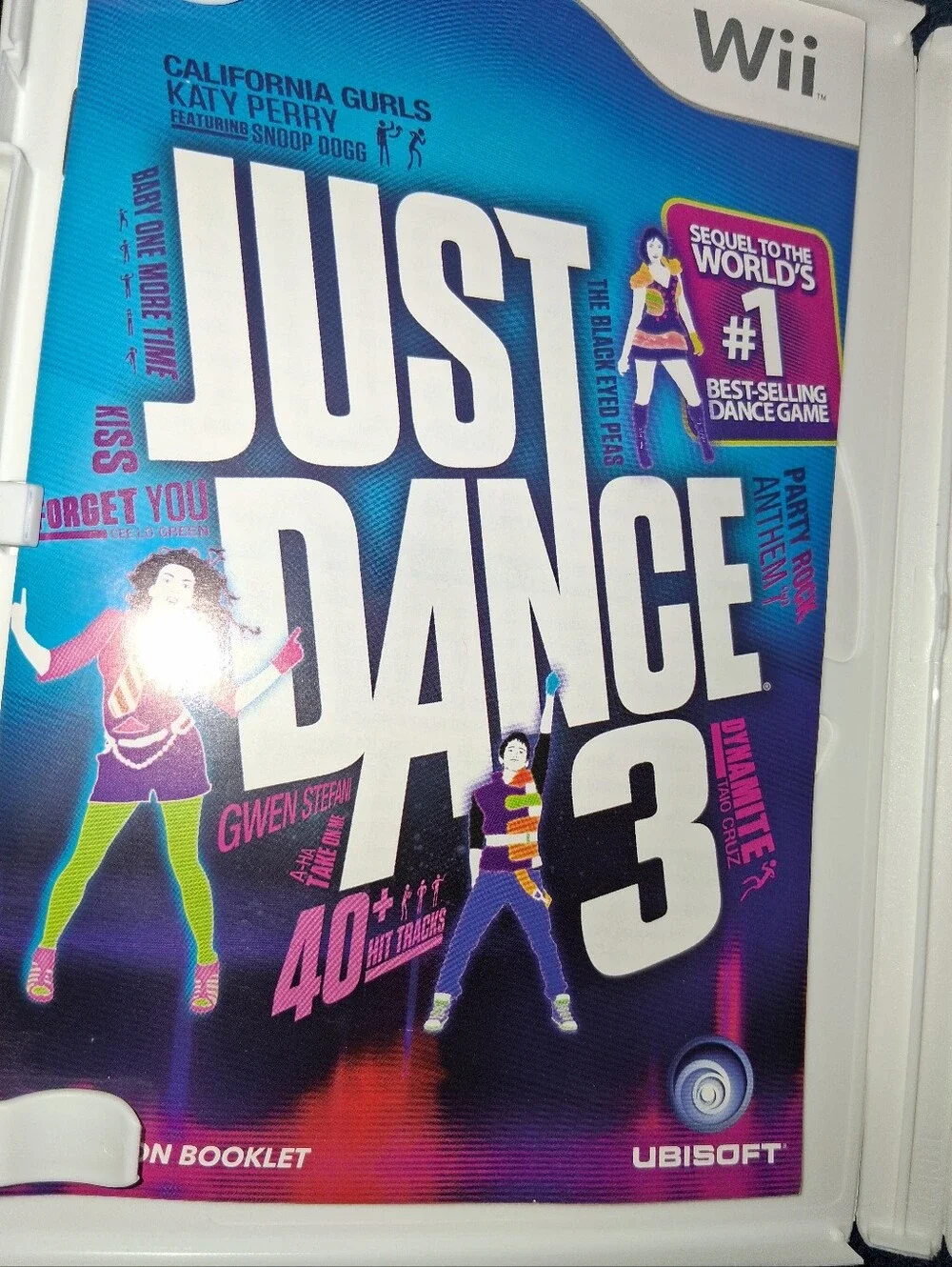 Just Dance 3 (Wii) by Ubisoft - Blue/Purple Cover (With GAME INSIDE)
